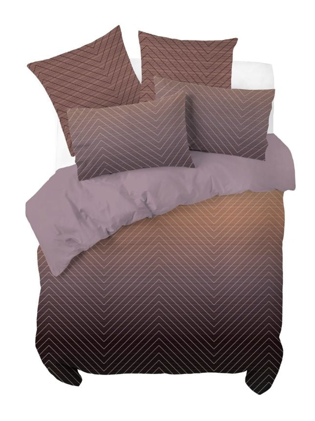 Linen House Filament Plum Quilt Cover Set - Soft & Breathable Queen Size Bedding for Cozy Bedroom Decor
