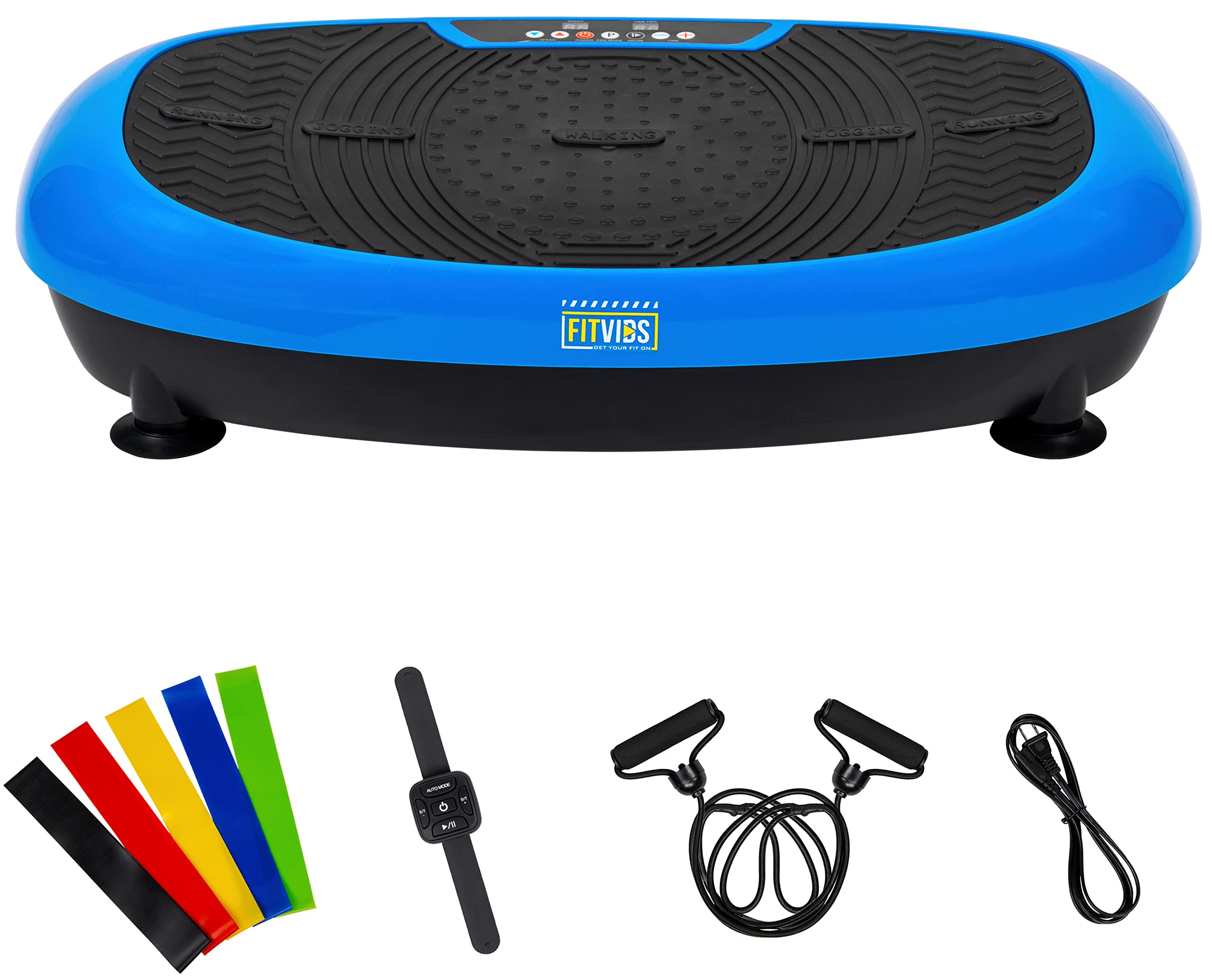 2D/3D/4D Vibration Plate Exercise Machine - Whole Body Workout Platform with Resistance Bands & Loops for Home Gym, Weight Loss & Muscle Toning | Perfect for Fitness, Rehabilitation & Relaxation