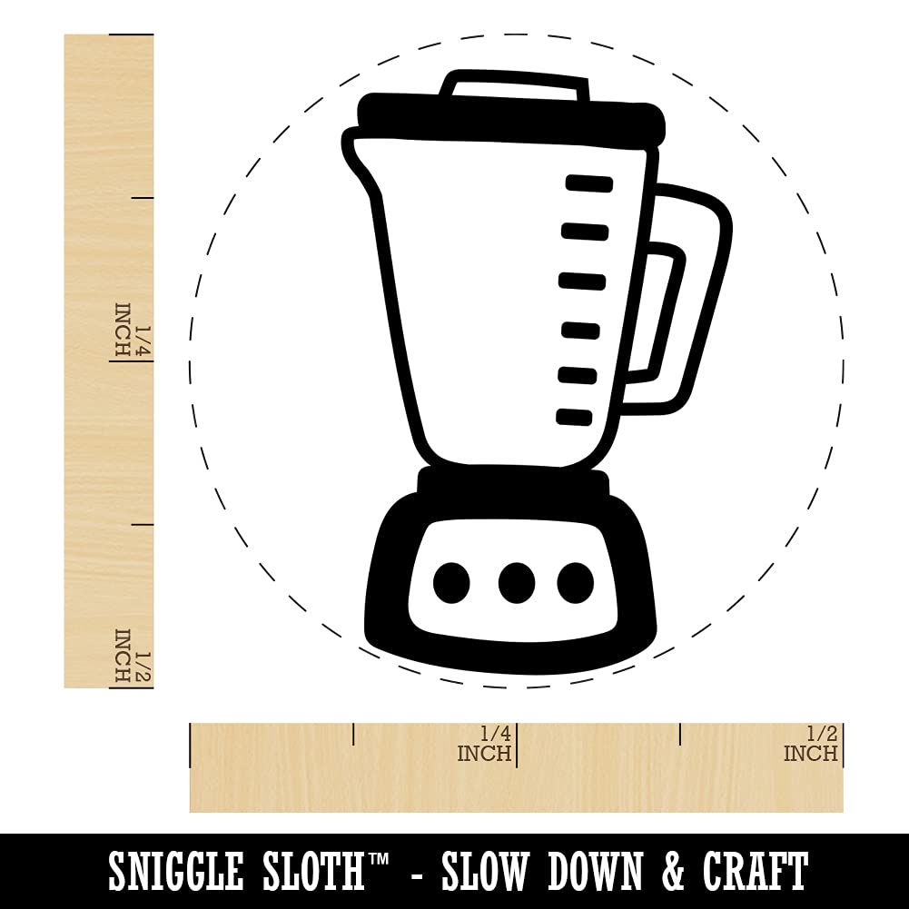 Mini Self-Inking Rubber Stamp - 1/2 Inch Craft Stamp with Yellow Ink for Planners, Journals & DIY Projects | Perfect for Smoothie Recipes, Meal Planning & Crafting