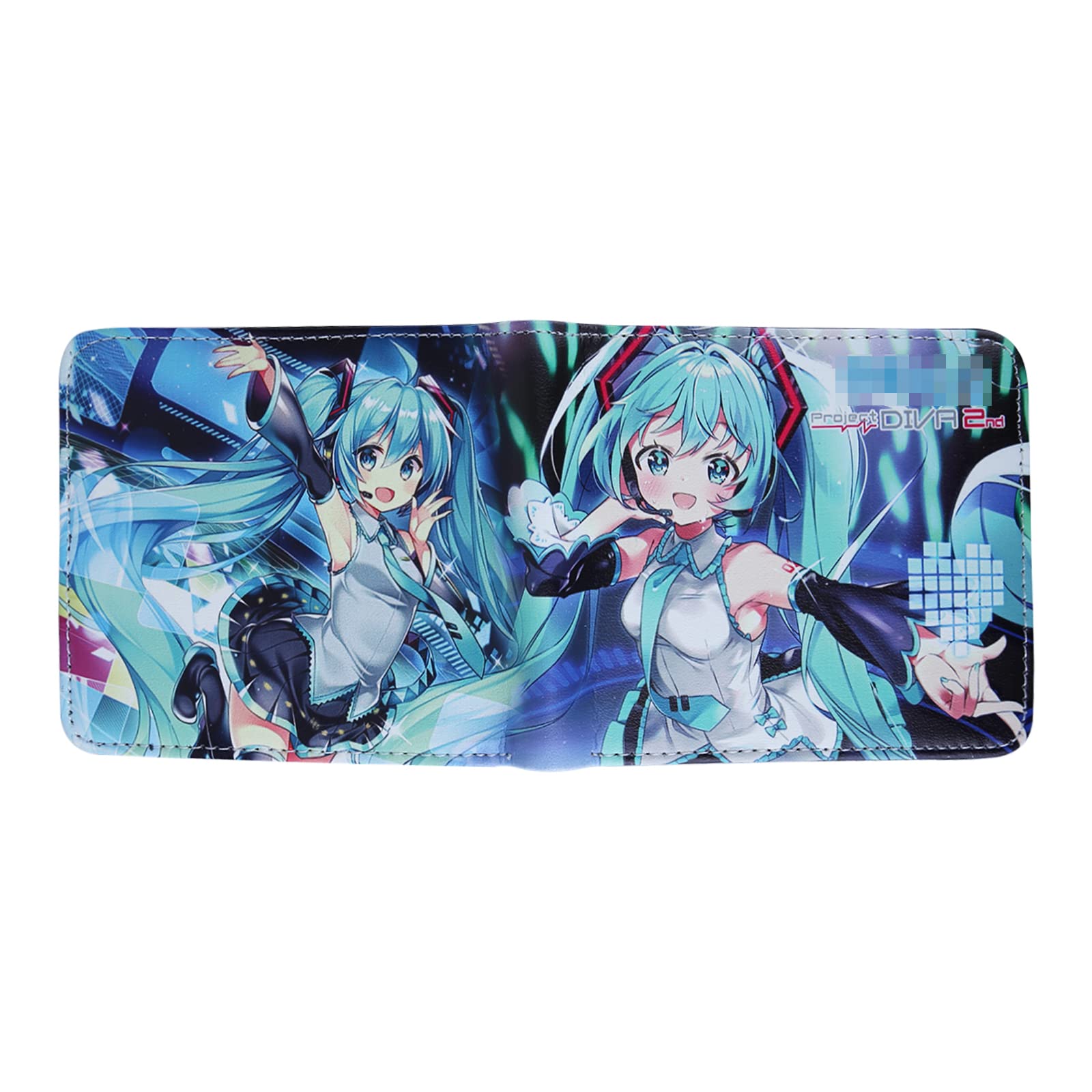 Eiwivoo Bi-fold PU Leather Wallet for Men & Women - Slim RFID Blocking Card Holder with Coin Pocket - Cartoon Anime Game Design - Perfect Gift for Kids, Boys, Girls (Ideal for School, Travel & Everyday Use)