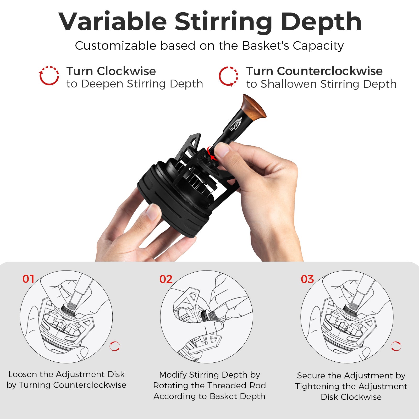 Premium Espresso WDT Tool - Rotary Springback Coffee Distribution Needle for Even Extraction | Perfect for Home Baristas & Coffee Enthusiasts