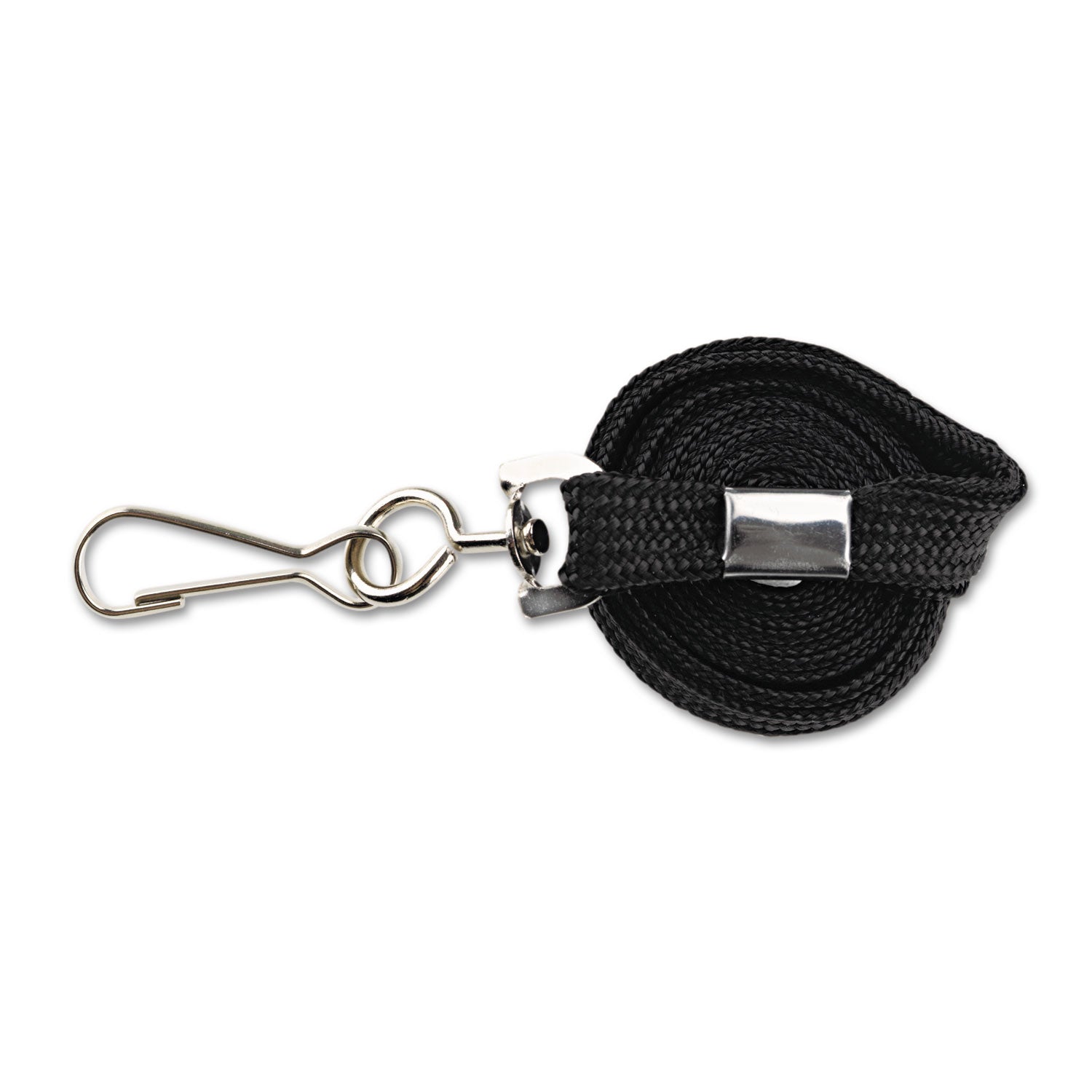 Advantus Premium Black Lanyards with Metal J Hook - 36 Inch Long, 24-Pack for ID Badges, Keys & Event Passes - Durable & Comfortable for Work, School & Conferences