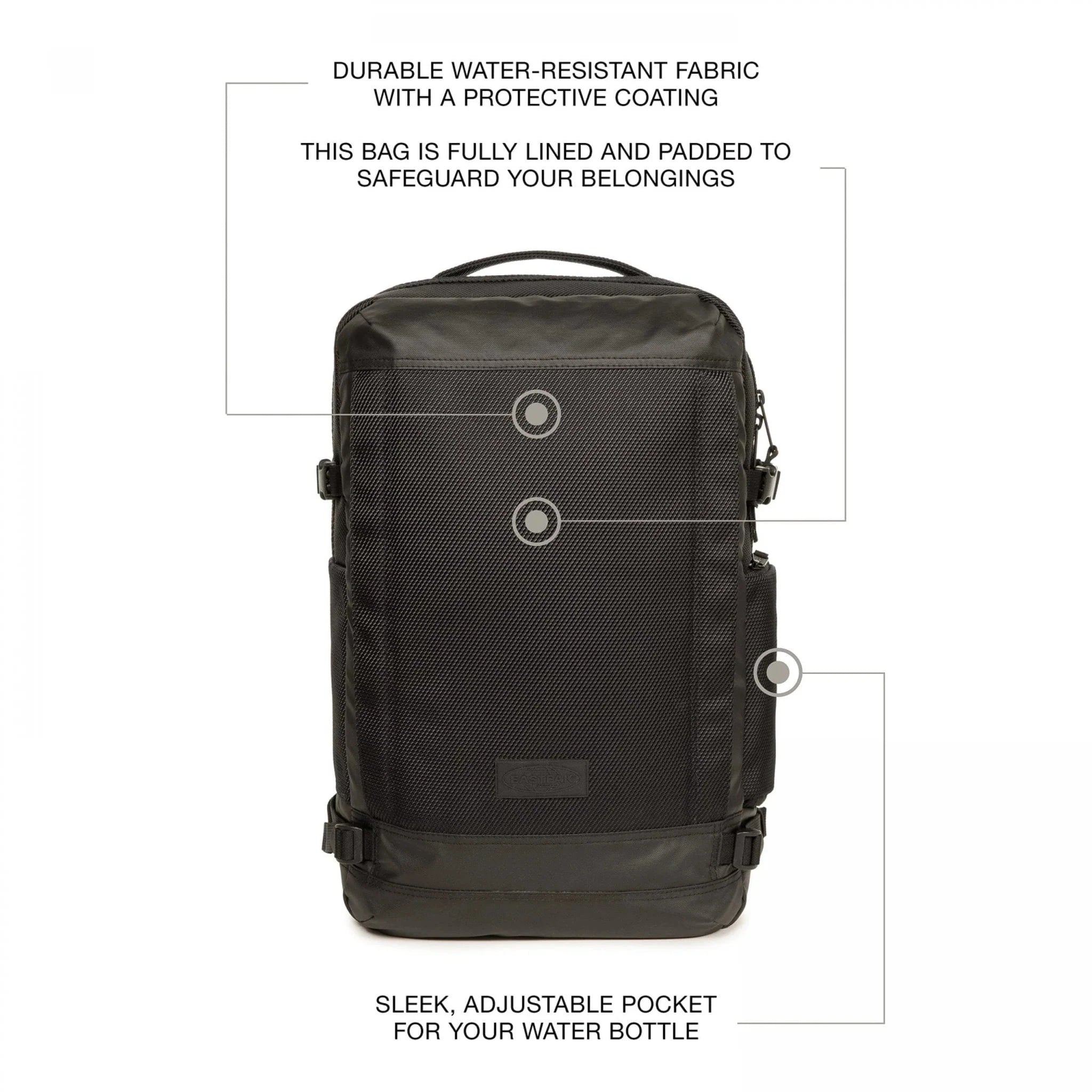 Eastpak Tecum M CNNCT Backpack - Stylish & Durable Laptop Backpack for Work, School & Travel - Water-Resistant Coat Protection for Commuters & Students