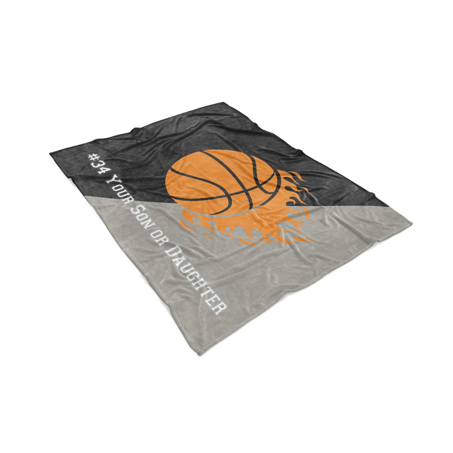 Custom Brooklyn New York Youth Basketball Fleece Blanket - Personalized Kids Team Throw for Boys & Girls - Soft Cozy Sports Gift for Bedroom, Sofa & Game Day - Perfect for Basketball Fans, Sleepovers & Winter Snuggles