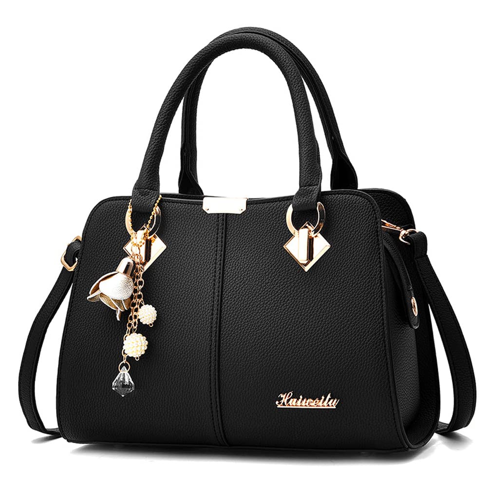 Dayfine Women's Faux Leather Handbags - Stylish Top Handle Purse, Satchel & Shoulder Tote Bag, Versatile Crossbody Bag for Work, Travel & Everyday Use