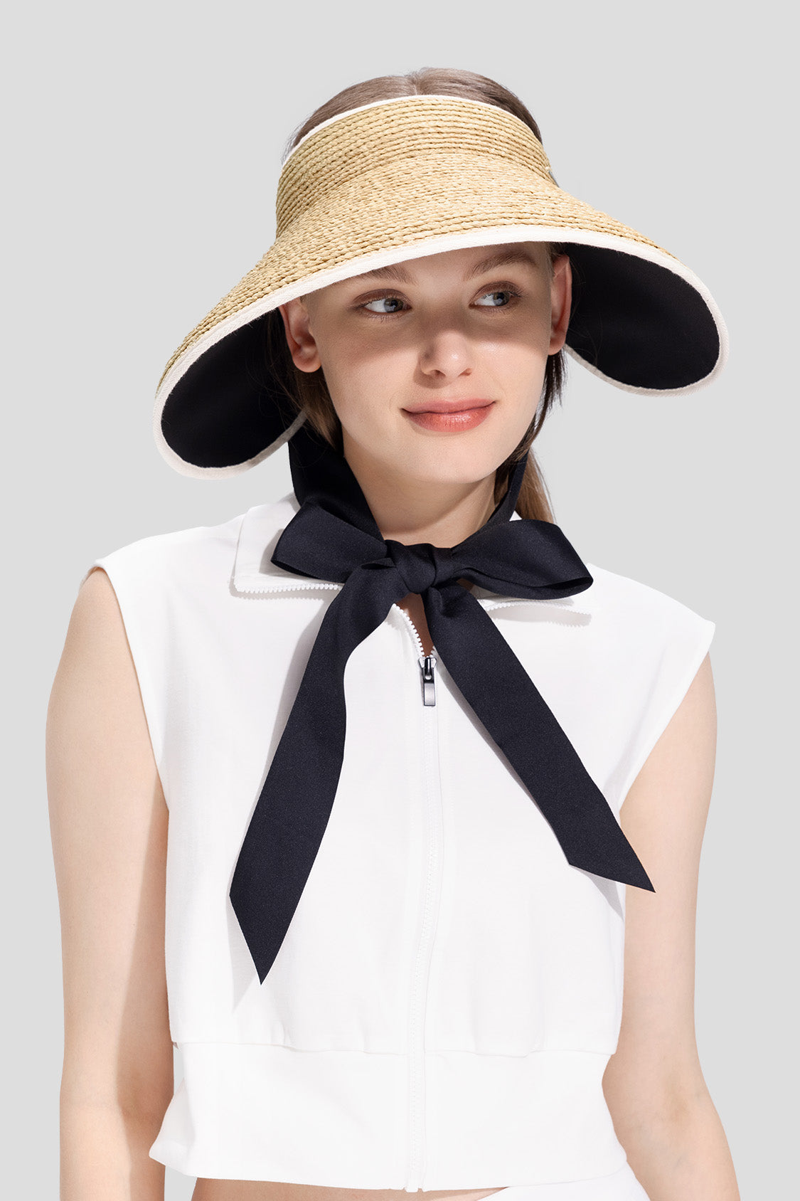 Oasys Women's UPF50+ Sun Protection Straw Hat - Wide Brim Beach Hat for Summer, Outdoor, Gardening & Travel