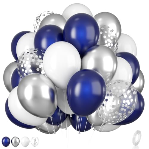 Navy Blue Silver
