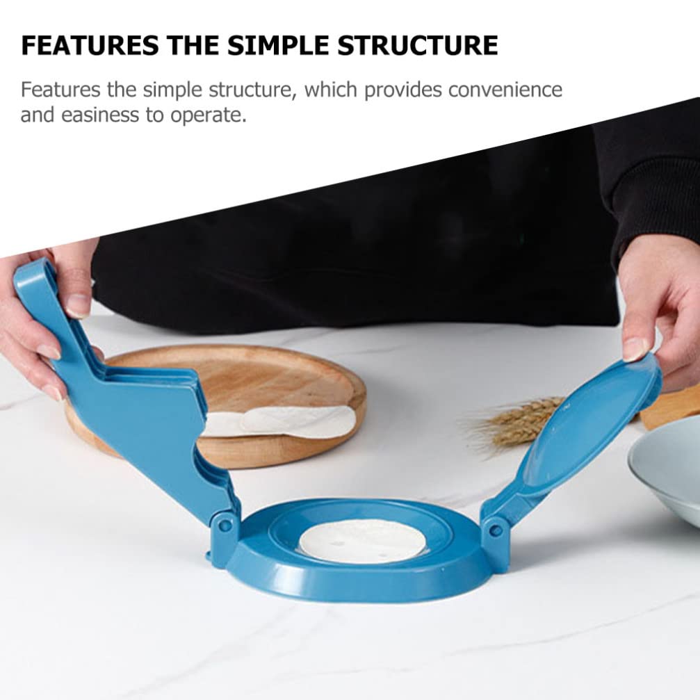 Multifunctional Plastic Tortilla Press & Dumpling Maker - Hemoton Dough Press for Baozi, Pierogi, Ravioli & Hand Pies | Perfect for Homemade Mexican, Chinese & Italian Cuisine | Kitchen Gadget & Pastry Tool