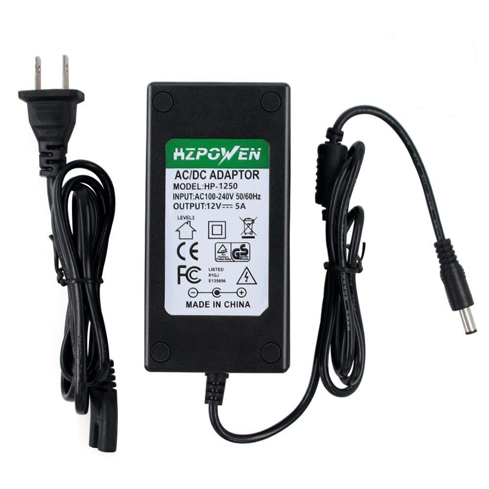 12V AC/DC Power Adapter for Zebra ZQ500 ZQ510 ZQ520 ZQ52 Direct Thermal Printer - Replacement Charger Supply Cord - Perfect for Retail, Warehouse & Shipping Label Printing