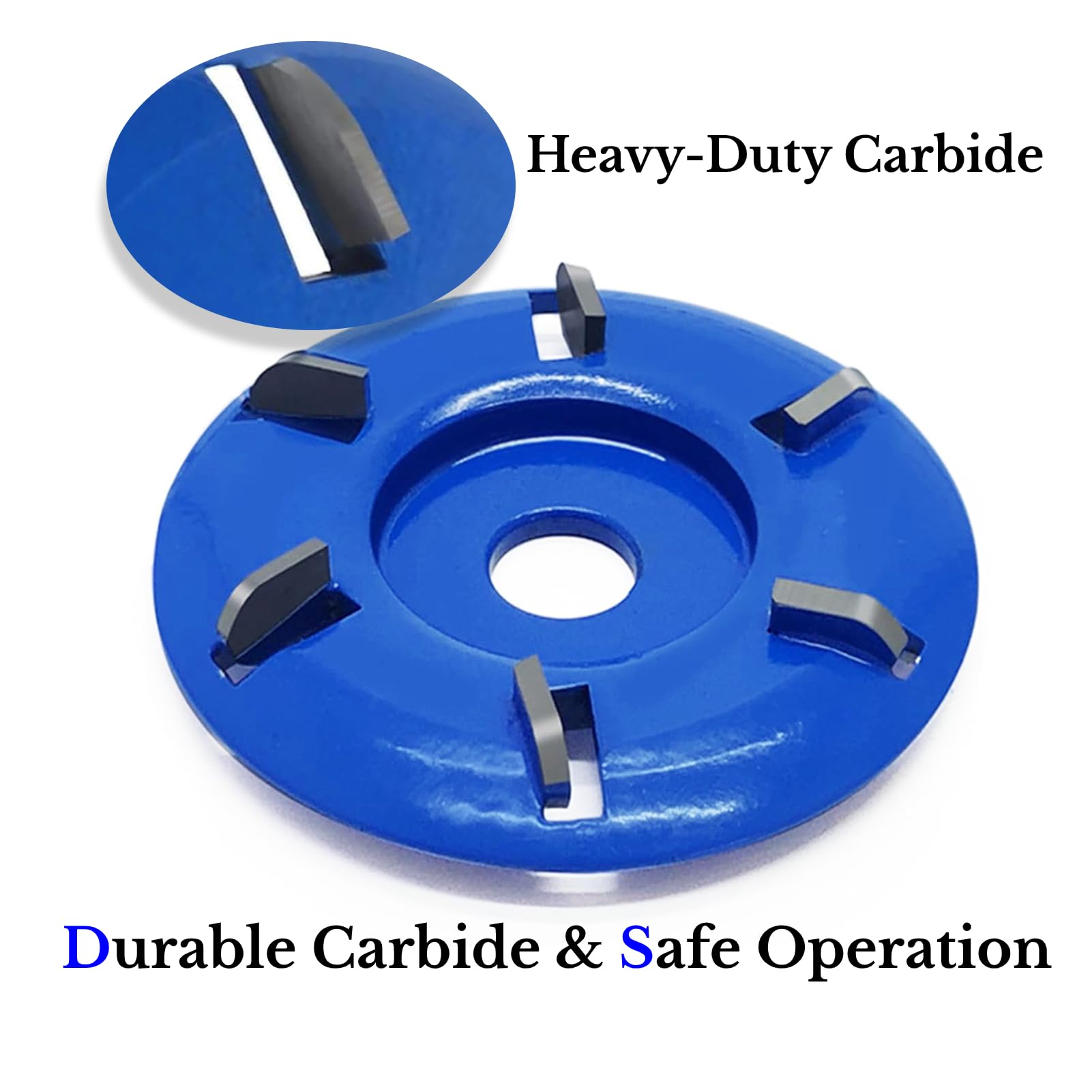 6 Teeth Wood Carving Disc Grinder Wheel - 16mm Shaping Disk for Turbo Carving & Curve Chainsaw - Professional Grinding & Shaping Tool for Woodworking, DIY Projects & Chainsaw Maintenance