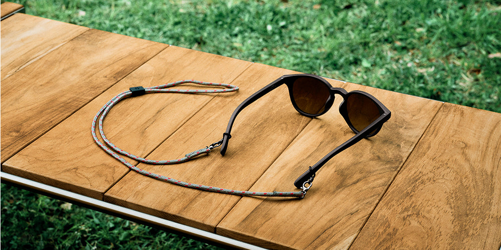 JINS X Snow Peak Eyeglass Strap - Adjustable & Durable Glasses Holder for Outdoor Activities, Hiking, and Sports - Secure Your Glasses with Style
