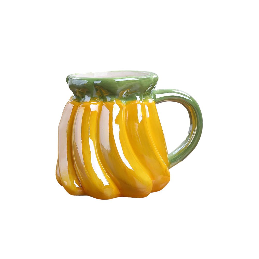 Fruit Shaped Ceramic Coffee Mugs - Fun Novelty Tea Cups for Kids & Adults - Perfect for Breakfast, Office, or Gift Giving