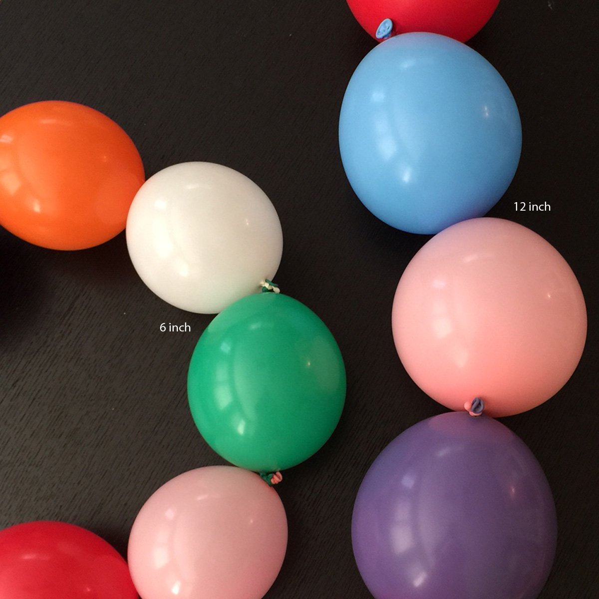 AllyDrew 12-inch Red Latex Link-o-Loon Needle Tail Balloons - Pack of 30 | Perfect for Birthday Parties, Baby Showers & Decorative Events