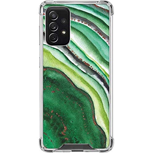 Clear Phone Case for Samsung Galaxy A72 5G - Kiwi Watercolor Geode Design | Scratch-Resistant Protective Cover | Perfect for Everyday Use, Travel & Outdoor Activities