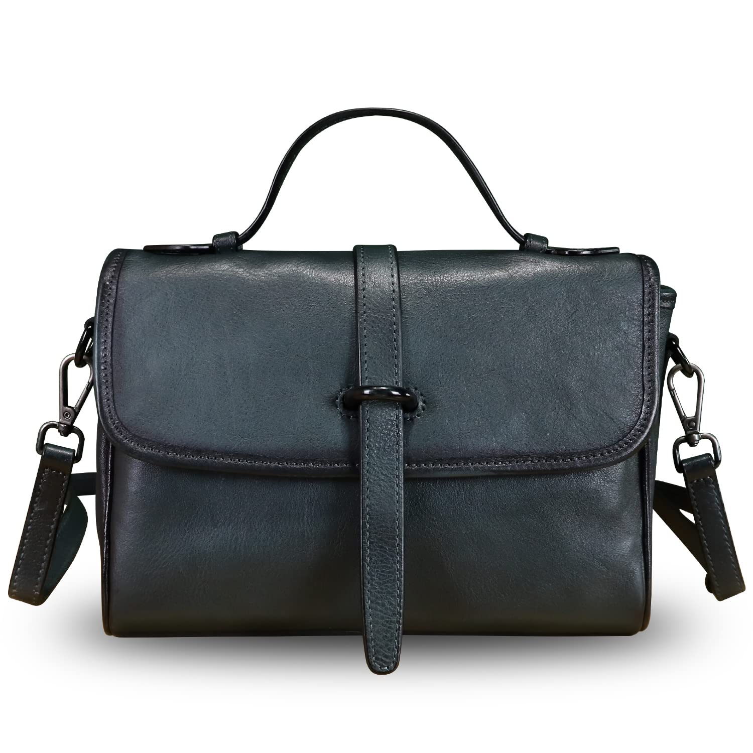 Genuine Leather Crossbody Bag for Women - Vintage Handmade Purse for Daily Use
