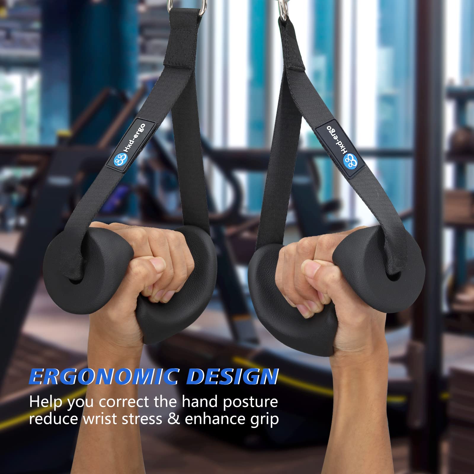 Ergonomic Exercise Handles for Cable Machines - Heavy Duty Workout Handles for Pilates, Strength Training & Resistance Bands | Perfect for Home Gym, CrossFit & Physical Therapy