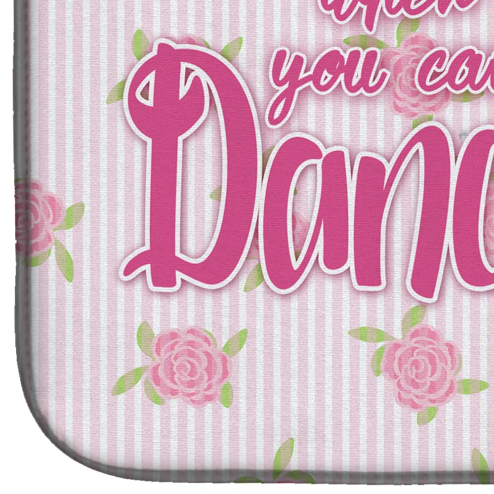 Ballet Hair Dish Drying Mat - Absorbent Kitchen Counter Pad, 14x21
