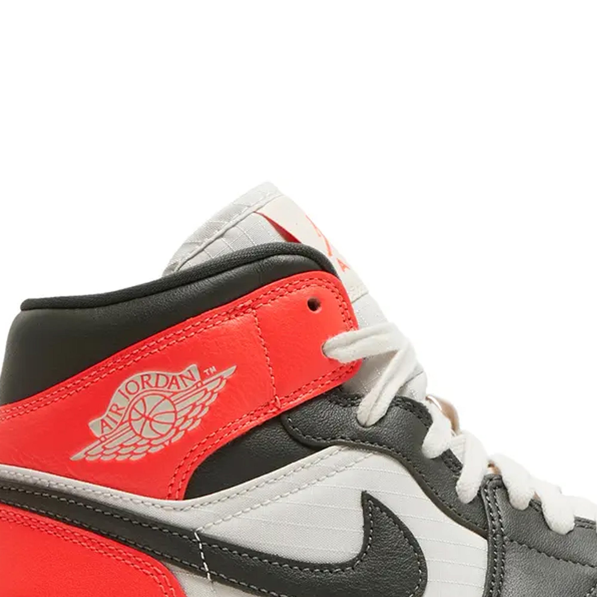 Air Jordan 1 Mid 'Newsprint Light Orewood Brown' Women's Basketball Shoes (2022) - Retro Style Sneakers for Casual Wear, Street Fashion & Gym Workouts