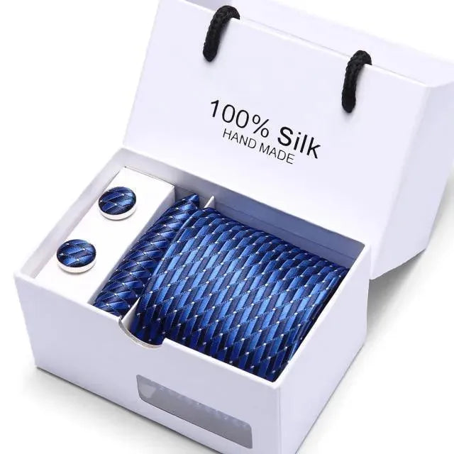 Premium Silk Men's Necktie Set - Elegant & Stylish Formal Ties for Business, Weddings & Special Occasions