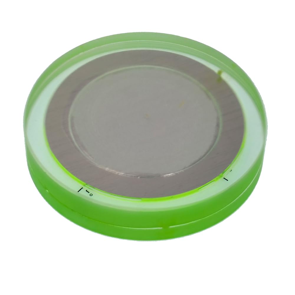 75X14mm High Precision Universal Metal Bubble Level - Round Horizontal Bubble for Ruler Calibration, Tape Installation (15'/2mm, Pure Glass) - Perfect for Construction, Carpentry, and DIY Projects