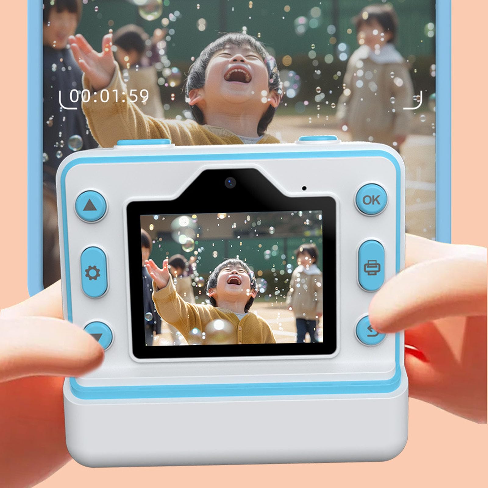 Kids Instant Print Camera - 1080P HD 48MP Digital Camera with 2.4