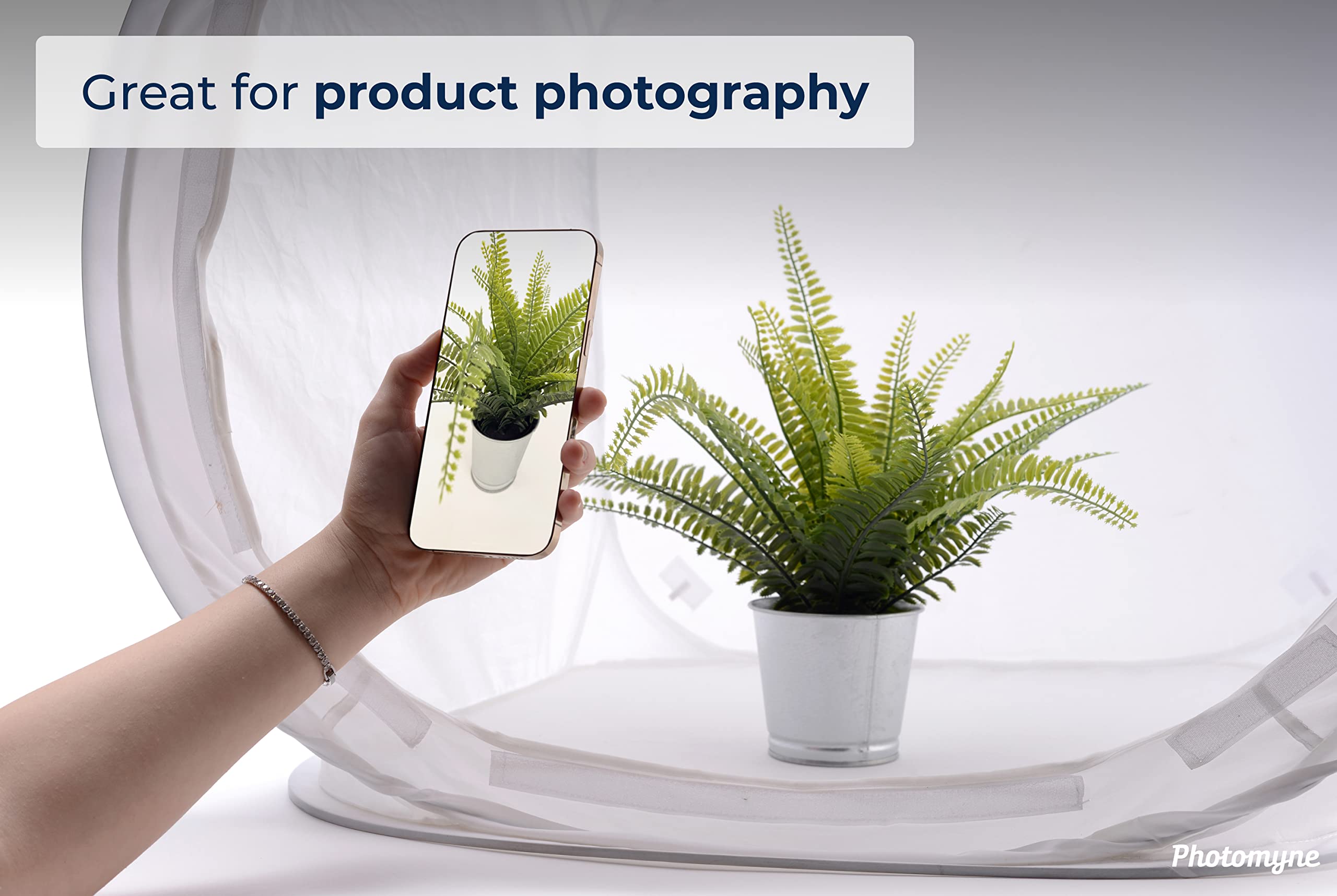 Photomyne Photo Light Box - Professional Photography Light Tent for Product & Jewelry Photography | Perfect for Amazon, Etsy & eBay Listings