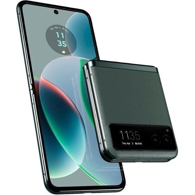 Motorola Razr 2023 5G Smartphone - 128GB Storage - Unlocked for Cricket Wireless - Stylish Flip Phone for Business & Travel