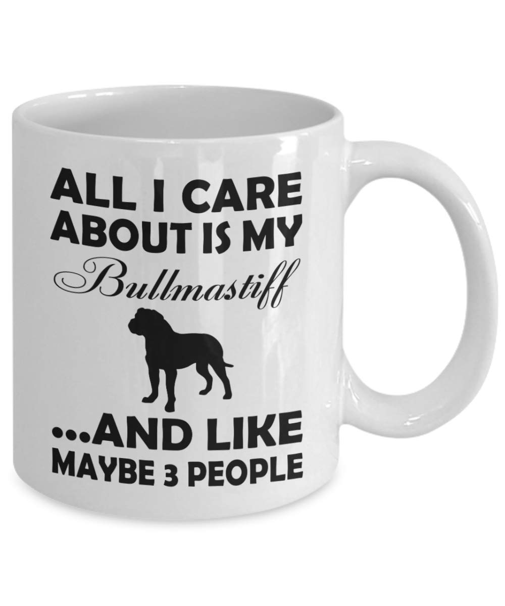 11oz Bullmastiff Dog Lover Coffee Mug - Unique Gift for Dog Owners, Pet Parents, Mom, Dad, Aunt & Uncle - White Ceramic Tea Cup for Coffee, Tea & Hot Drinks - Perfect for Home, Office & Gifting