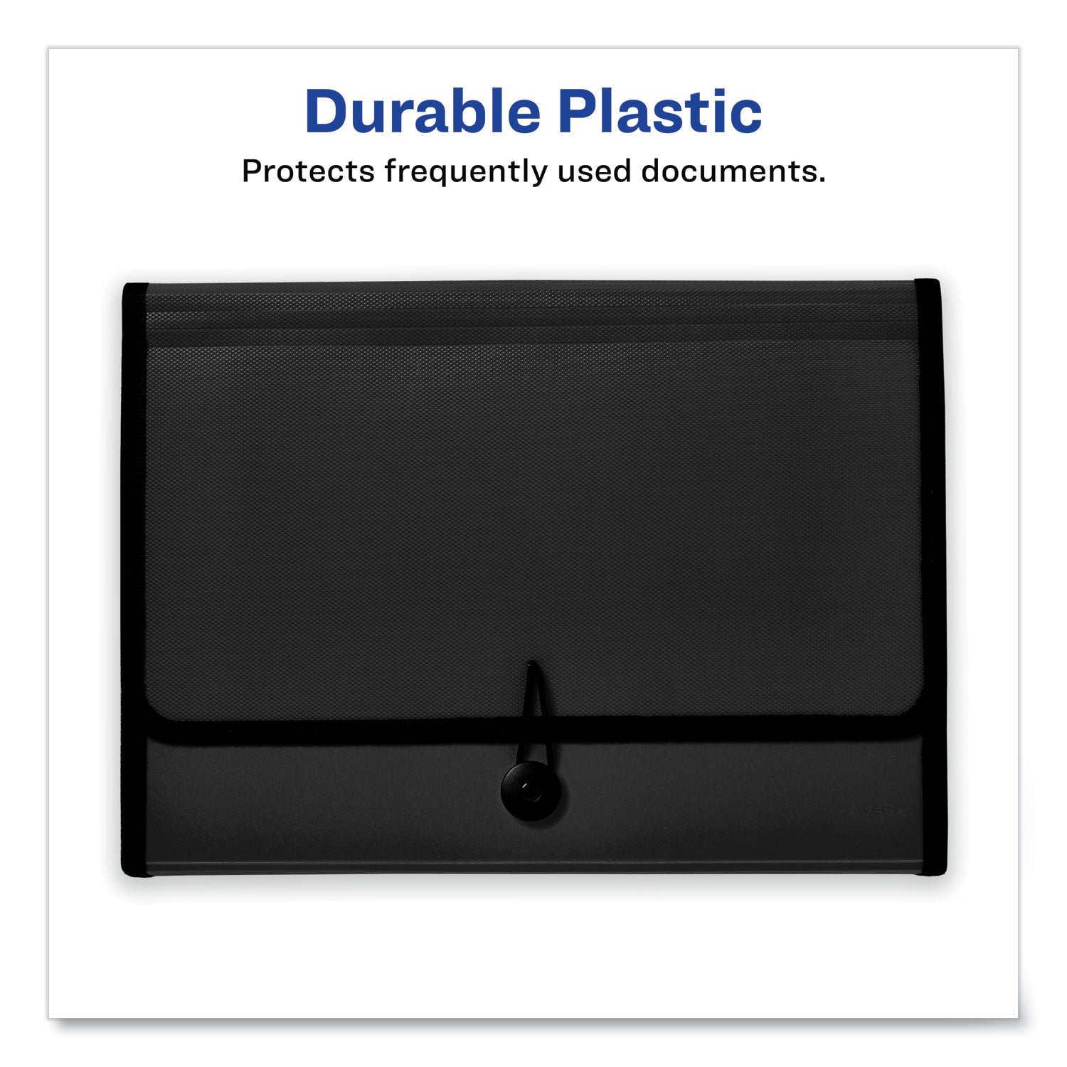 Avery® Expanding File Folder Organizer - 7 Sections with Hook & Loop Closure, Letter Size (8.5