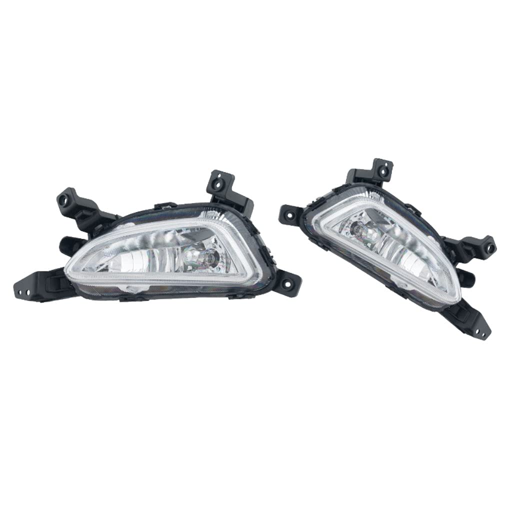 2016-2018 Hyundai Tucson Replacement Bumper Fog Lights - Left & Right Side Pair - Durable Driving Lights for Improved Night Visibility - Perfect for Off-Roading, Foggy Conditions & Night Driving