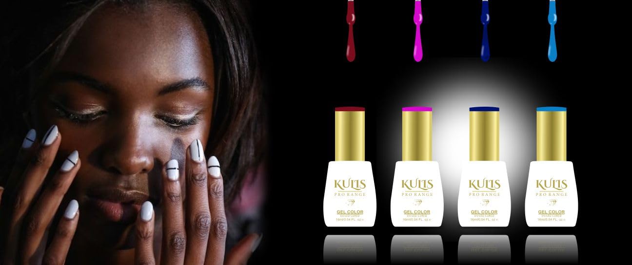 Kulis ProRange Shiny Top Coat & Base Coat Combo - 16ml UV/LED Soak-Off Gel Polish for Long Lasting Manicure & Pedicure | Professional Nail Art Design | Perfect for Salon & Home Use