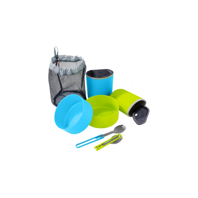 2 Person Camping Mess Kit - Lightweight & Portable Cookware Set for Backpacking, Hiking & Outdoor Adventures - Perfect for Couples & Small Groups