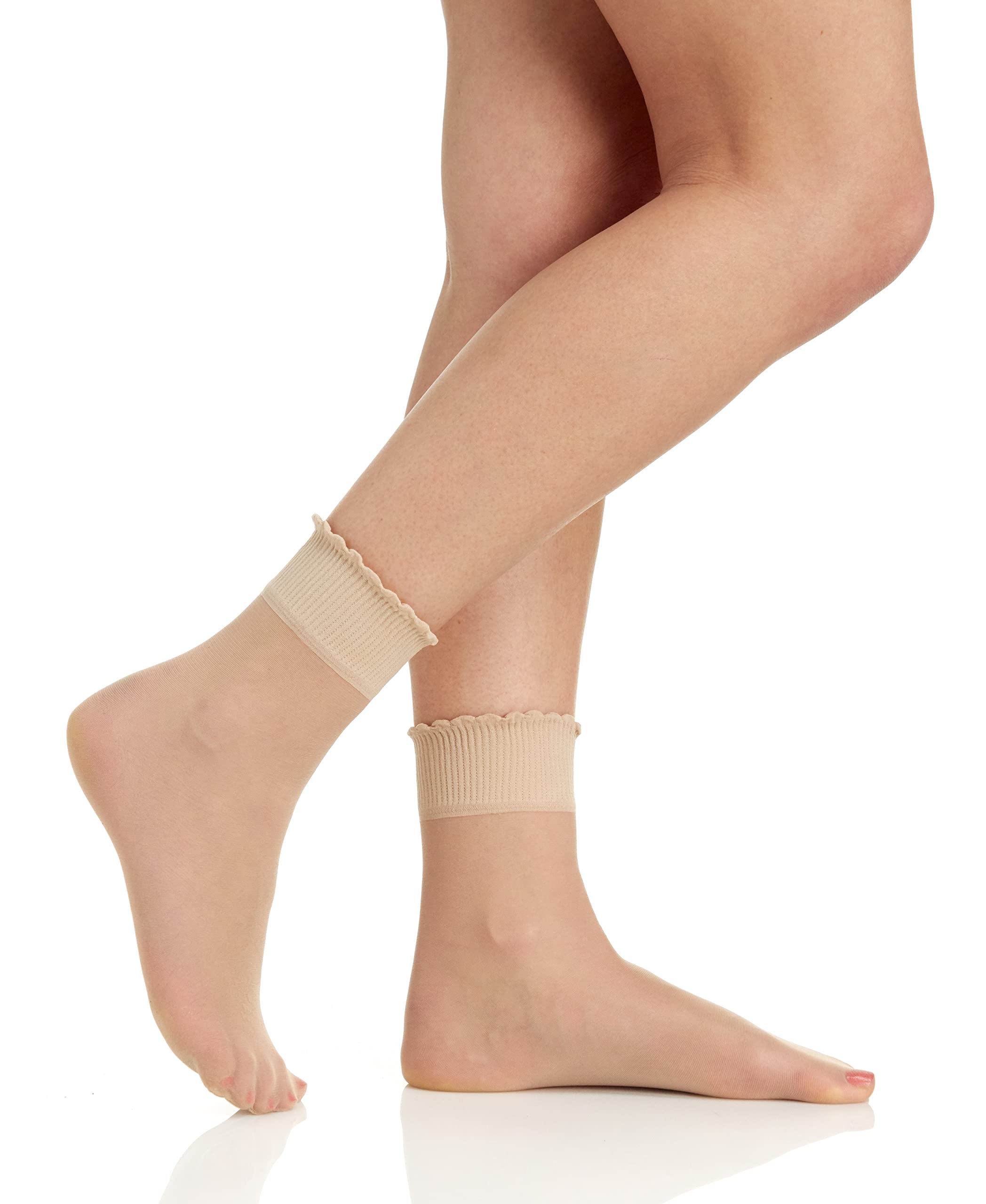 Berkshire Women's 3-Pack Sheer Ankle Socks - Comfortable & Breathable for Everyday Wear, Work, Yoga & Casual Outfits