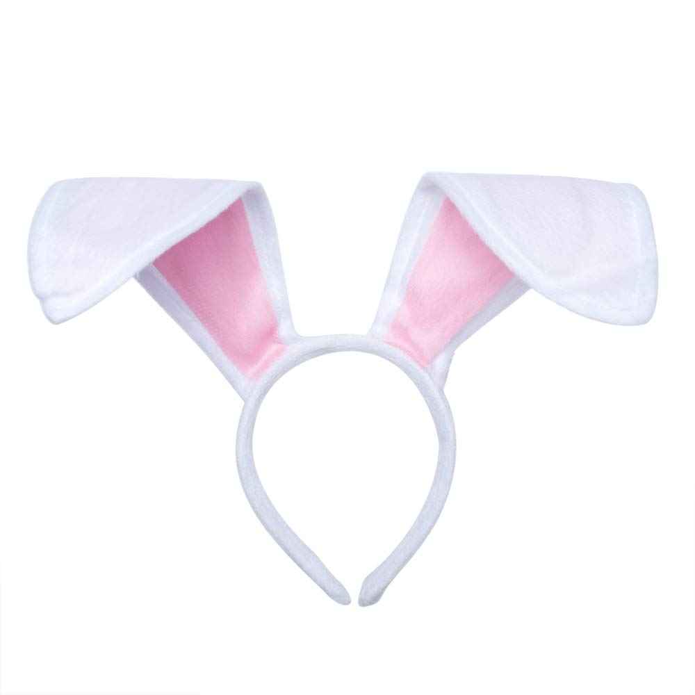TopTie Easter Bunny Ears Headbands & Christmas Rabbit Ears Costume - Cute Animal Headwear for Adults & Kids - Perfect for Cosplay, Festivals, Parties & Holiday Celebrations
