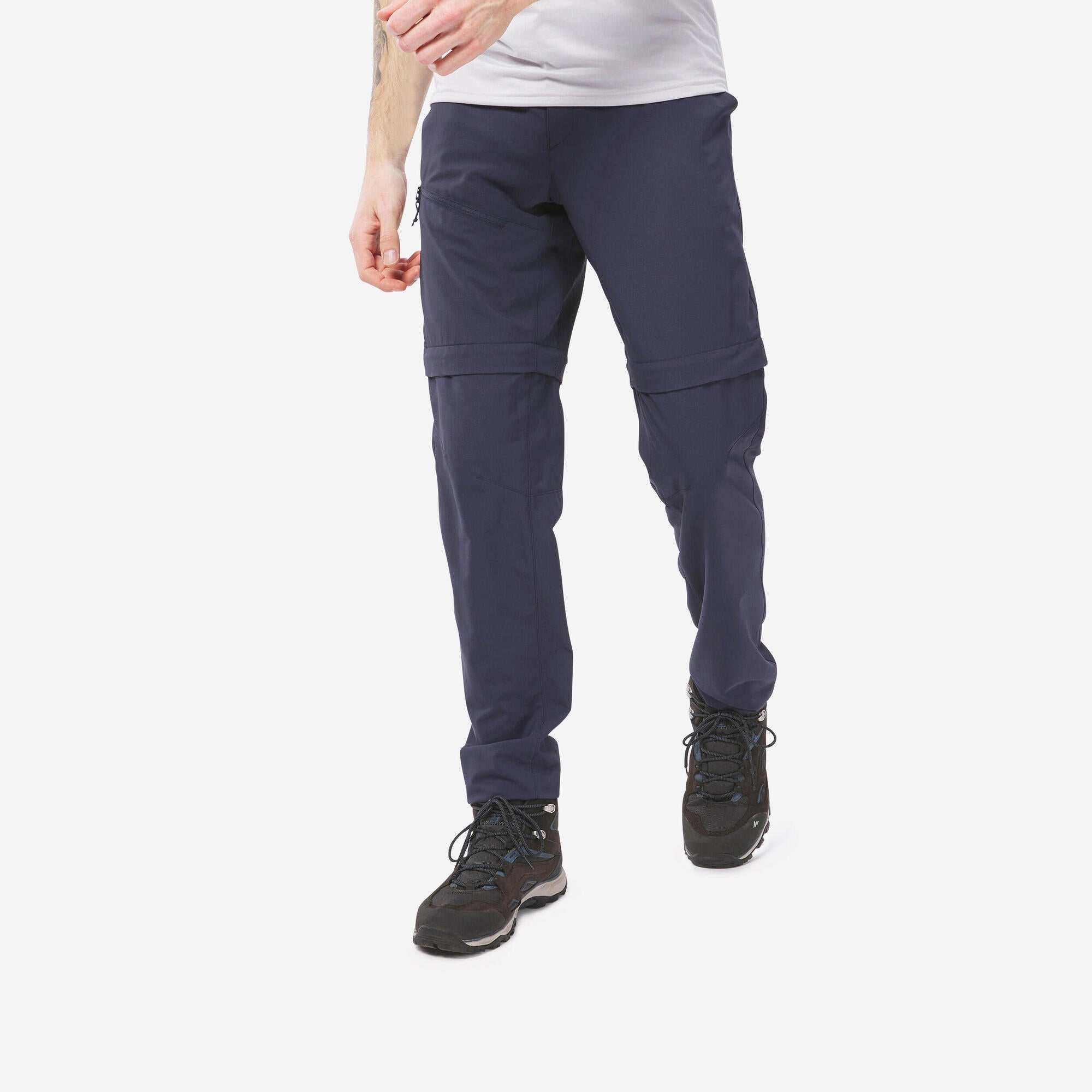 Quechua MH150 Men's Lightweight Hiking Pants - Convertible, Quick-Dry & Breathable for Outdoor Adventures, Camping & Travel