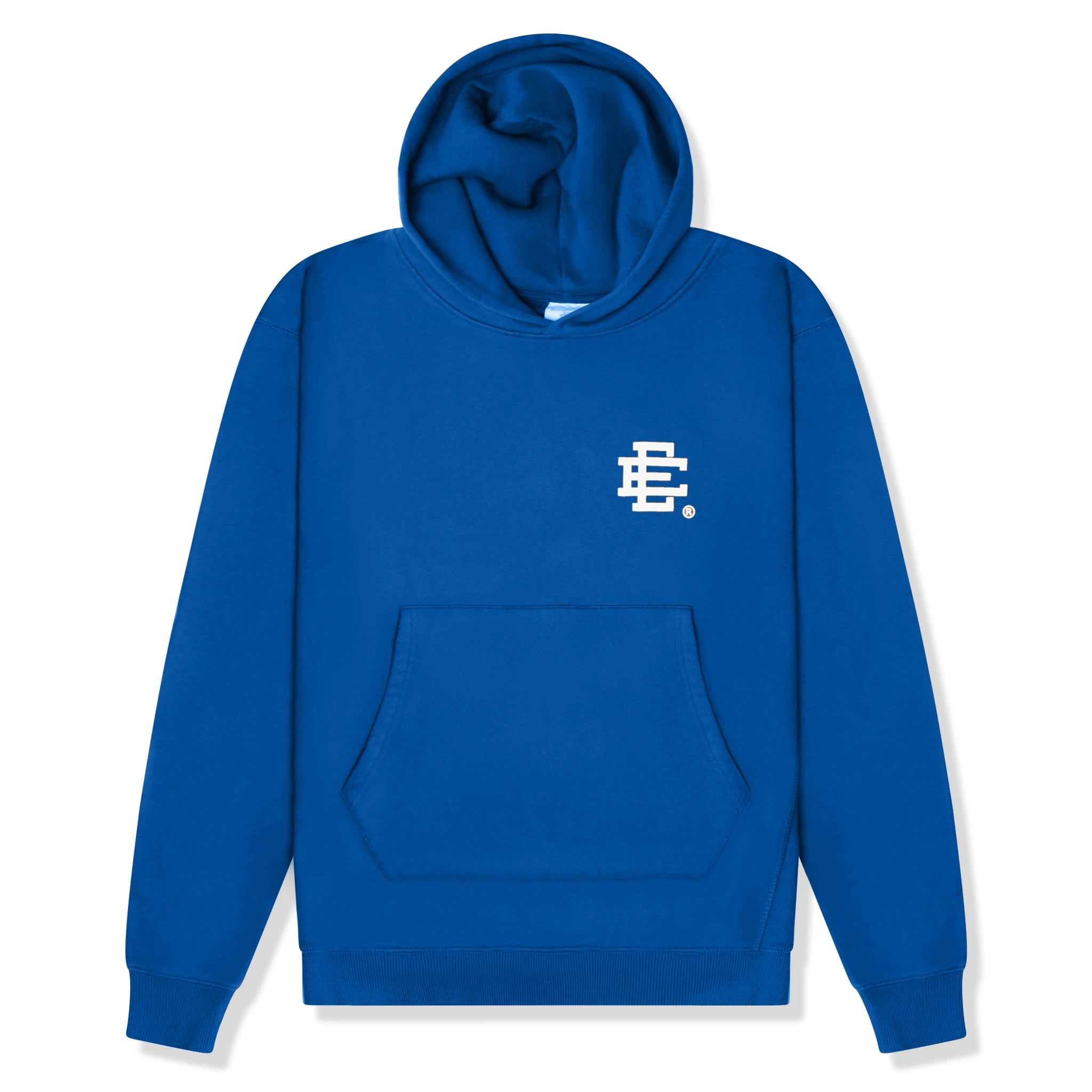 Eric Emanuel EE Basic Blue Hoodie for Men - Premium Cotton Streetwear Pullover | Perfect for Casual Wear, Gym & Outdoor Activities