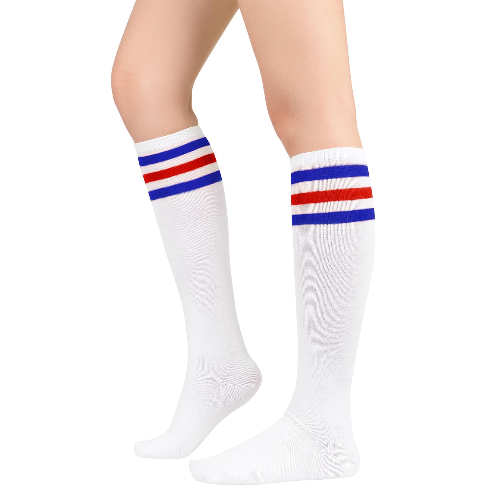 Century Star Women's Knee High Compression Socks - Athletic Running & Casual Wear with Triple Stripes - Perfect for Sports, Workouts & Everyday Comfort