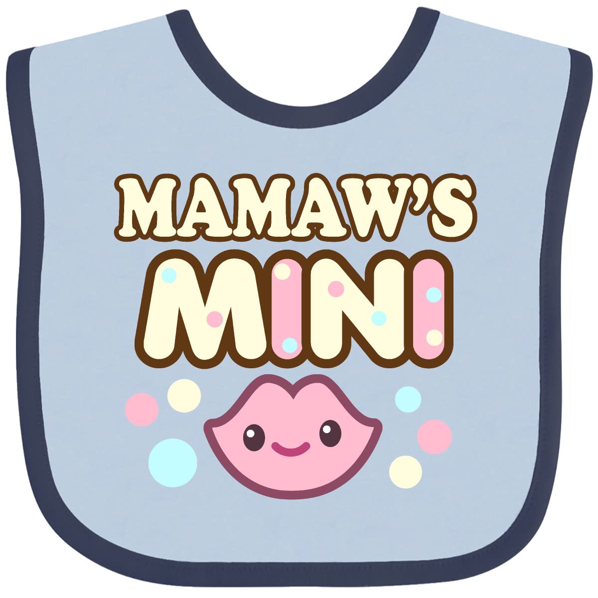 Inktastic Mamaw Baby Girl Clothes - Adorable Infant Bibs for Feeding & Drool Protection - Perfect for Newborns, Toddlers & Special Occasions