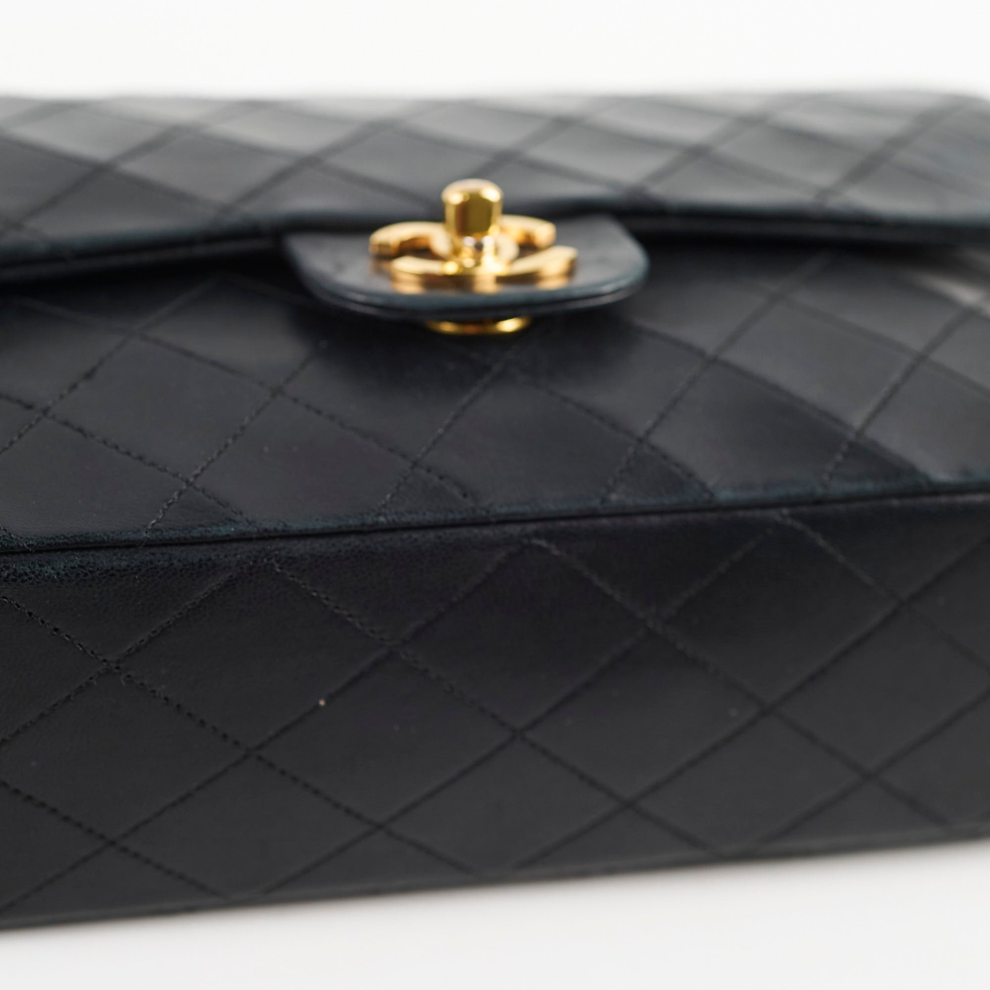 Vintage Chanel Medium/Large Double Classic Flap Bag in Black - Perfect for Evening Events, Date Nights & Luxury Fashion Collectors
