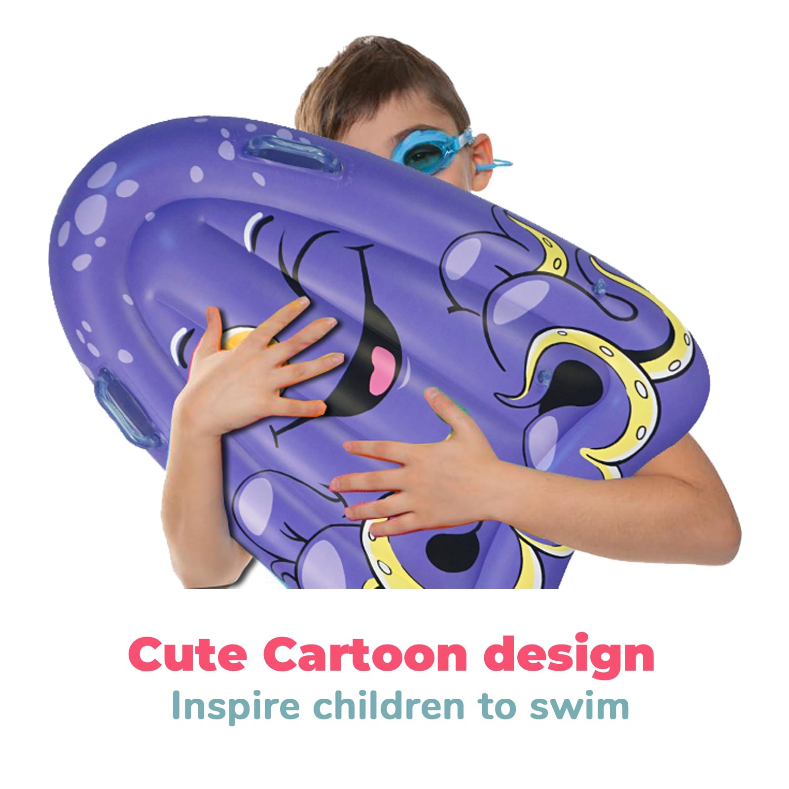 Best Inflatable Pool Float Board Kickboard for Kids Ages 3-12 - Durable Swim Training Aid & Fun Water Toy - Perfect for Swimming Pools, Water Slides & Beach Vacations