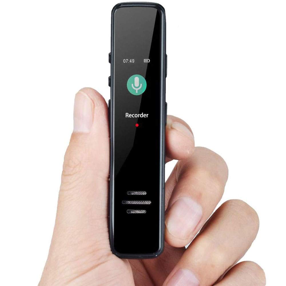 Qin Digital Voice Recorder - 8GB Portable HD Audio Recorder with Noise Reduction Microphone for Lectures, Meetings, Interviews | MP3, USB, 3072KBPS | Compact Dictaphone for Students, Professionals & Journalists