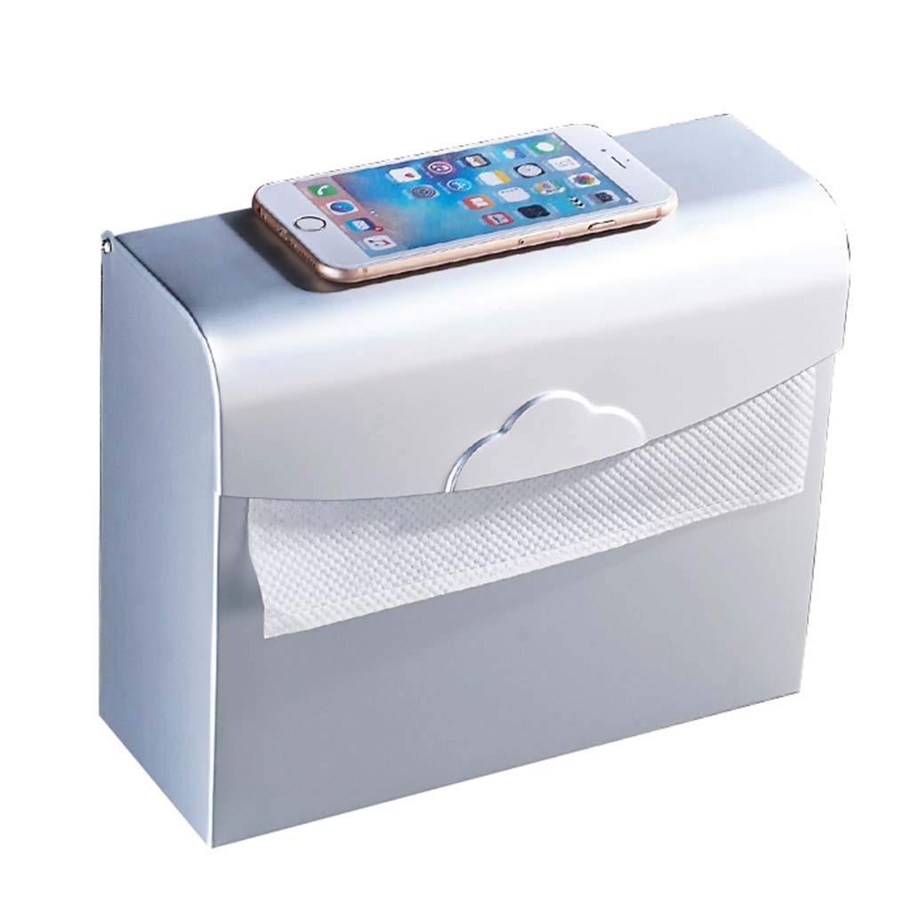 BPHUI Commercial Wall-Mounted Bathroom Tissue Dispenser - Silver Touchless Paper Towel Holder for Multifold Towels | Ideal for Public Restrooms, Offices & High-Traffic Areas