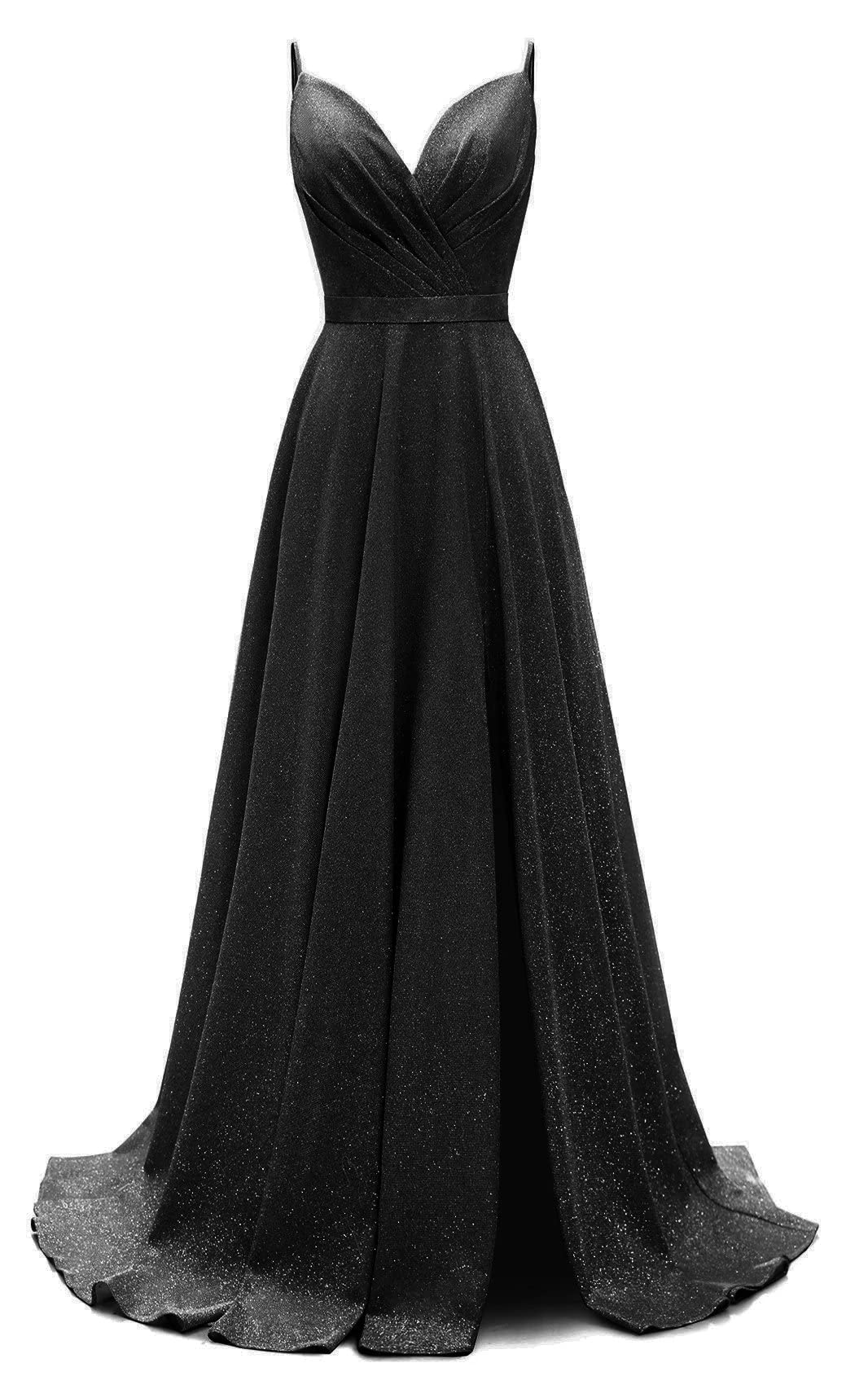 Elegant Women's Prom Dresses Long Ball Gown for Teens - Sparkly Side Split Formal Evening Gown with Pockets | Perfect for Homecoming, Quinceañera & Special Occasions