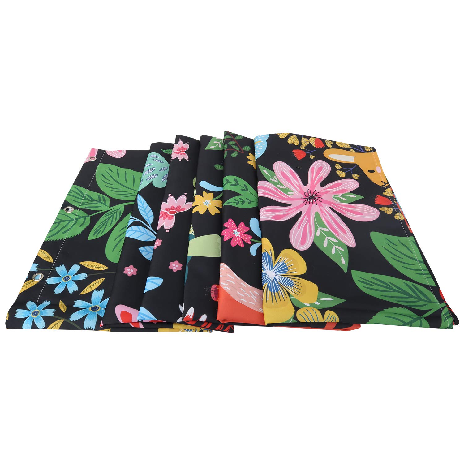 LIVILAN Jungle Animal Shower Curtain for Kids - 72