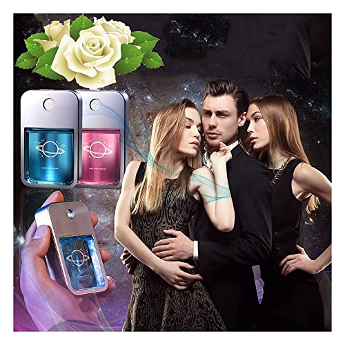 Chemistry Infinity Galaxy Cologne for Men - Long Lasting Light Fragrance Perfume with Flirty Aroma & Pheromones | Portable Cologne for Date Night, Office & Special Occasions (Pink)