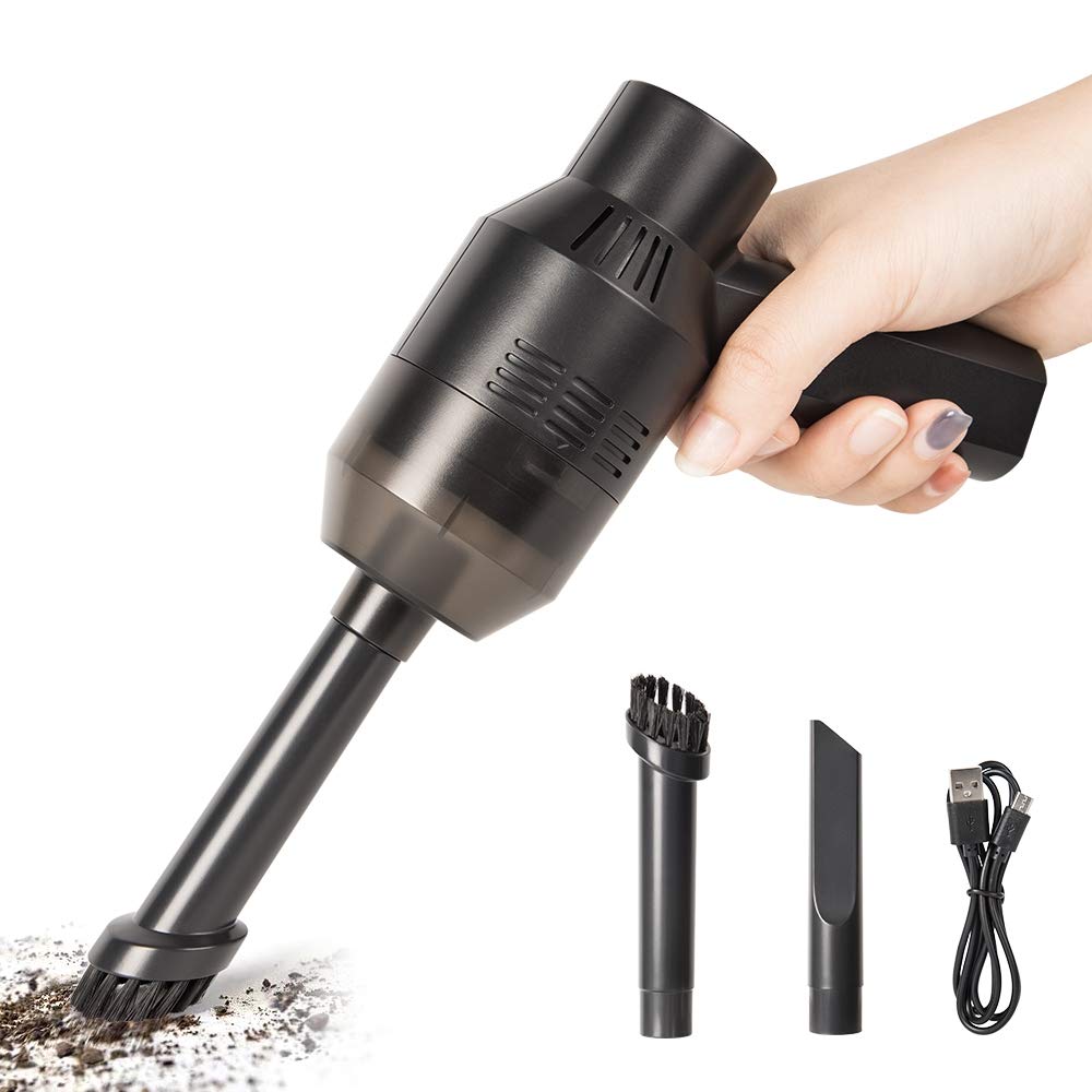 Cordless Mini Handheld Vacuum Cleaner - Rechargeable USB Keyboard & Computer Cleaner for Dust, Crumbs, Pet Hair | Perfect for Home, Office, Car & Small Spaces Cleaning