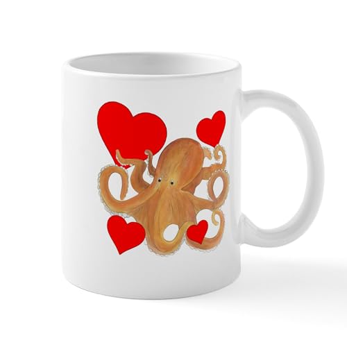 White - Valentine Octopus Mug