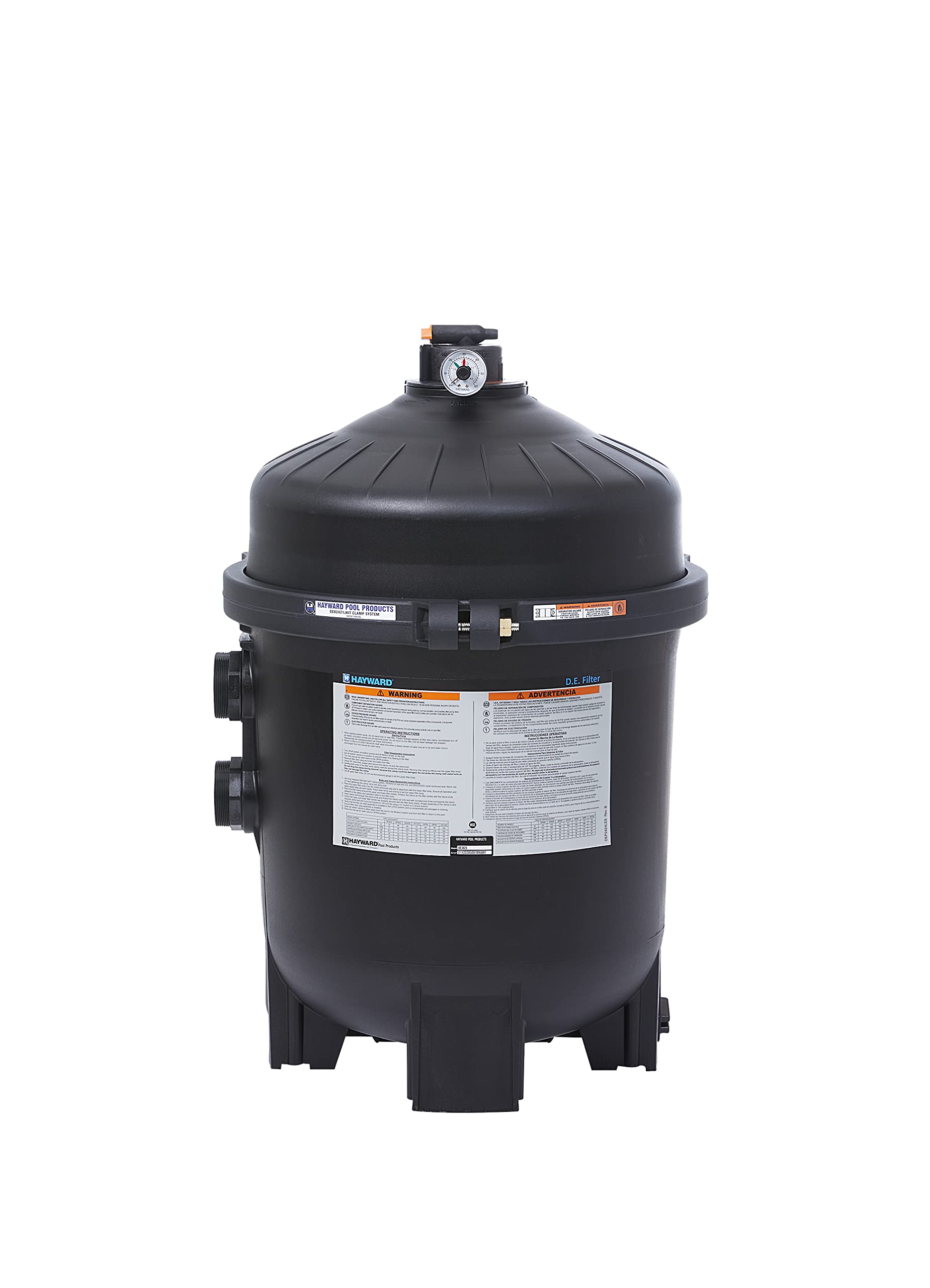 Hayward W3DE4820 ProGrid Diatomaceous Earth DE Pool Filter 48 Sq. Ft - High Efficiency In-Ground Pool Filtration System for Crystal Clear Water | Perfect for Backyard Swimming Pools, Residential Pool Maintenance & Commercial Pool Cleaning