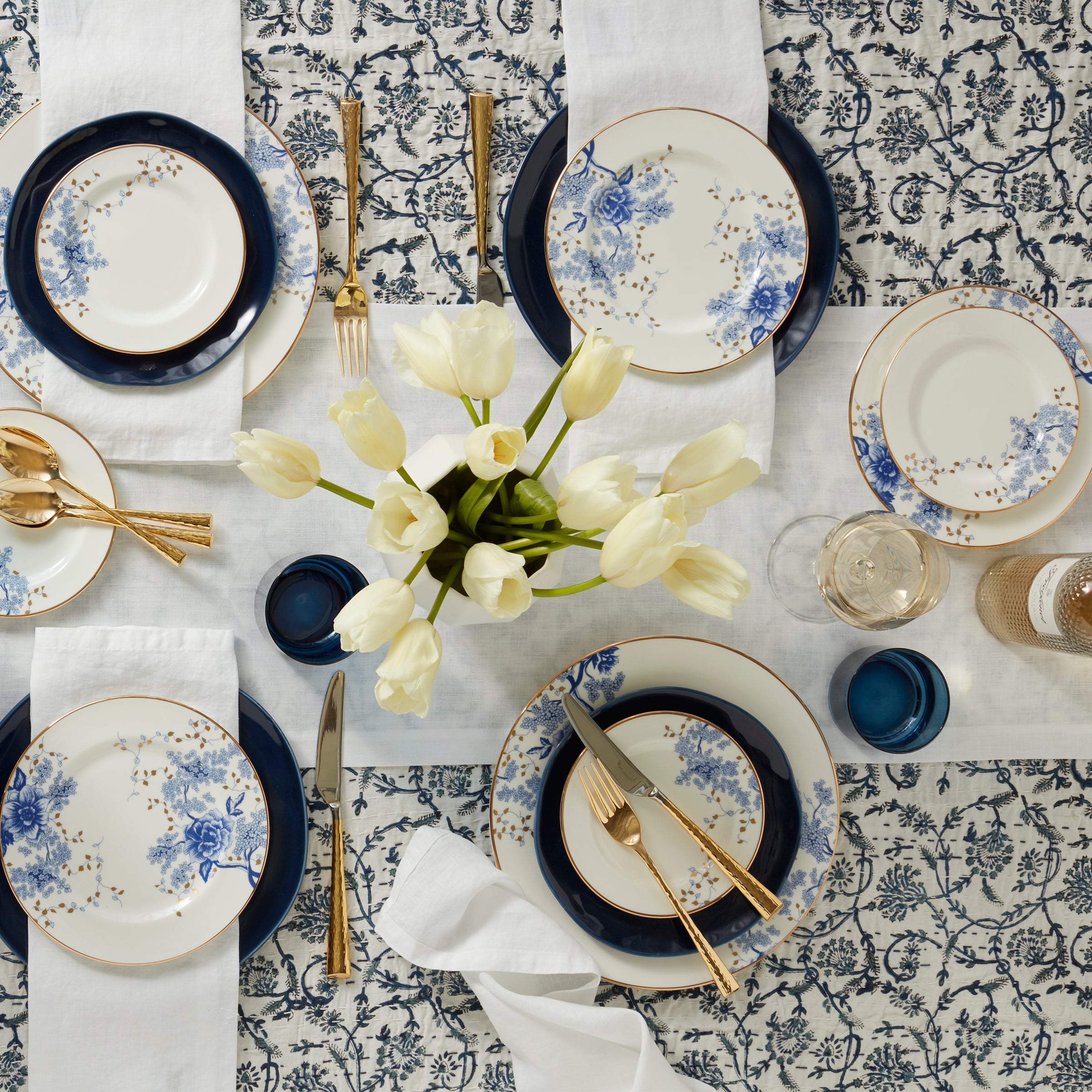 Elegant Garden Grove Accent Plate Set - Decorative Ceramic Dinner Plates for Home Dining & Party Decor - Perfect for Weddings, Holidays, and Special Occasions