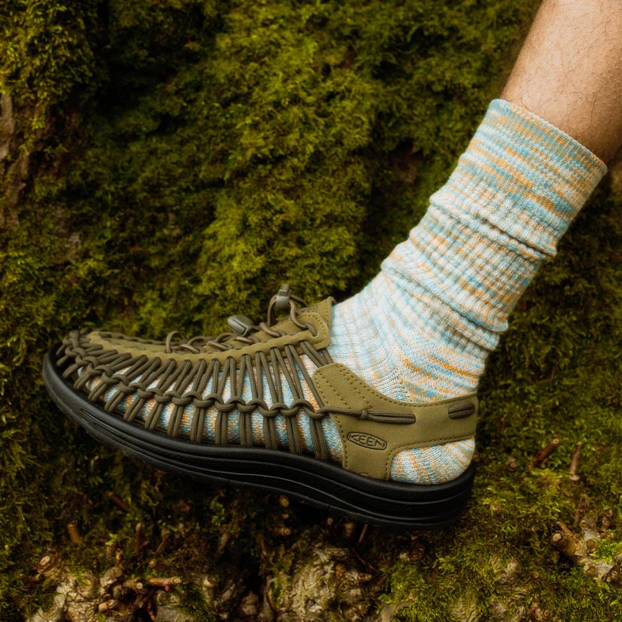 UNEEK Men's Sneakers - Dark Olive & Black | Lightweight Comfortable Walking Shoes for Outdoor, Travel & Casual Wear